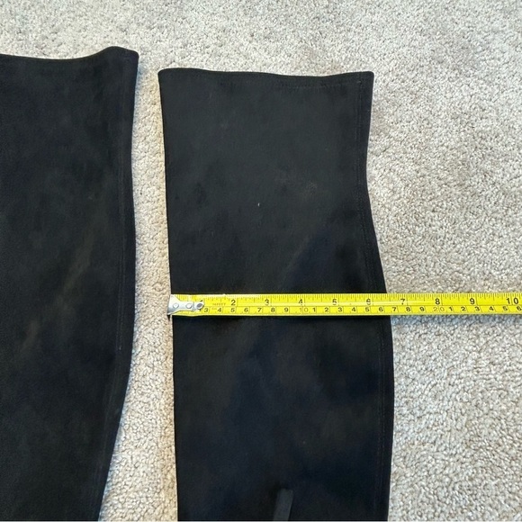 NINE West black faux suede over the knee high heel boots Sz 8.5 - Picture 7 of 10